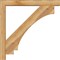 Ekena Millwork Imperial Block Rough Sawn Bracket w/ Offset Brace, Western Red Cedar, 6"W x 44"D x 44"H BKT0604X44X44IMP05RWR - alternate 3